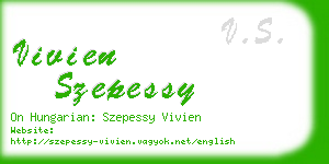 vivien szepessy business card